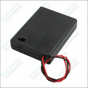 4 x 1.5V AA battery holder with cover and On/Off Switch - cell