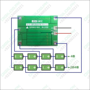 4s Bms 40a Li-ion Battery Protection Board Balanced Version