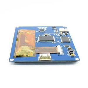 5 Inch LCD HMI TFT Intelligent Touch Display Module Nextion NX8048T050 - shown from an angled perspective, revealing the blue circuit board and ribbon cables.