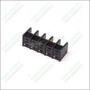 5 Pin Terminal Block Connector Straight Through Hole Black