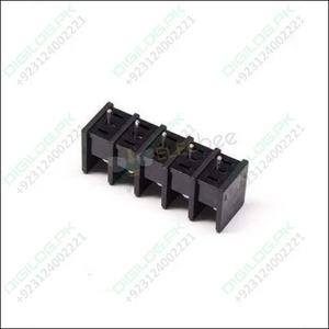 5 Pin Terminal Block Connector Straight Through Hole Black