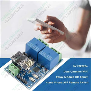 5v Esp8266 Dual - channel Wifi Relay Smart Home Mobile App