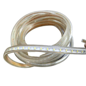 5meter White SMD Rope Light 220V - shown as a long, flexible strip of white LEDs coiled into a circular roll.