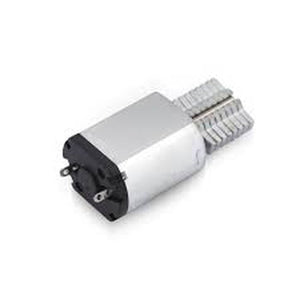 5V- 12V DC electric toothbrush motor For Clean Power - a cylindrical silver motor with a black plastic base featuring two metal electrical contact terminals.