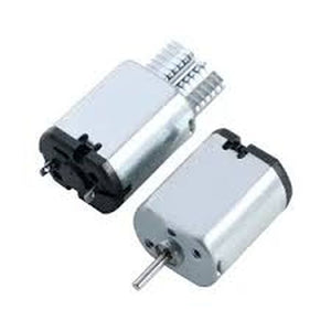 5V- 12V DC electric toothbrush motor For Clean Power - two silver cylindrical motors with black ends and a small metal shaft extending from one.