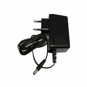5V 2A Power Supply AC/DC Adapter Refurbished - a black wall-plug power adapter with a long black cable ending in a cylindrical DC barrel connector.