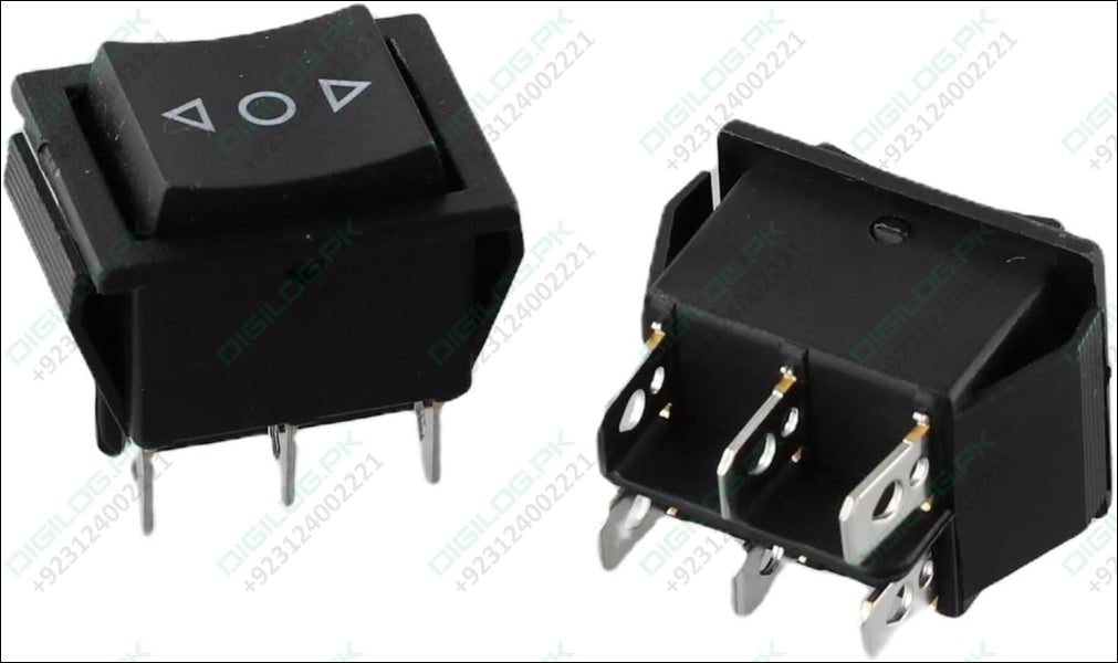 6 PIN DPDT Double Pole Double Throw 10 Amp Momentary Rocker Switch Momentary Push Button Switch in pakistan