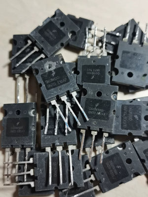 60A 1000V IGBT G60N100BNTD TGL60N100ND1 Npt Trench IGBT With Soft Recovery Diode, TO-264 Package|digilog.pk - a pile of black TO-264 package transistors with three metal pins each, showing the model number printed on the front.
