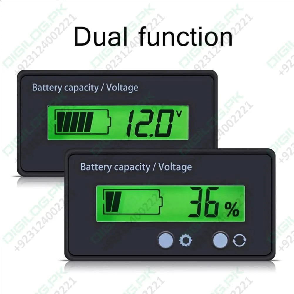 Battery Capacity Tester LCD Display Digital Lithium Battery Status Display Capacity Voltage Meter Tester Voltmeter