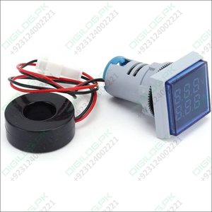 Multi colour square panel indicator voltage meter current meter with indicator signal lamp AD16-22FVA