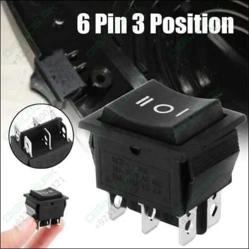 6 Pin 3 Position Dpdt Rocker Switch On Off Power Button