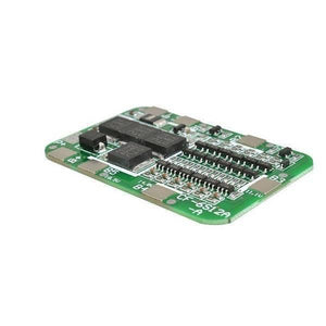 6s BMS 22.2V 12A Lithium Battery 6 Cells 18650 Charging Charger Protection Board Module - a green rectangular circuit board with electronic components, soldering pads, and labels.