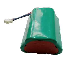 6V Battery 2000mAh Ni-MH Battery Pack Size AA Rechargeable - a green, triangular-shaped battery pack with a multi-wire connector attached.