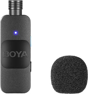 By-v10 Boya Wireless Lapel Microphone System, Usb C Omnidirectional Condenser Microphone For Youtube Tiktok Instagram Facebook Live Streaming And Vlog Recording — Buy online in Pakistan | digilog.pk