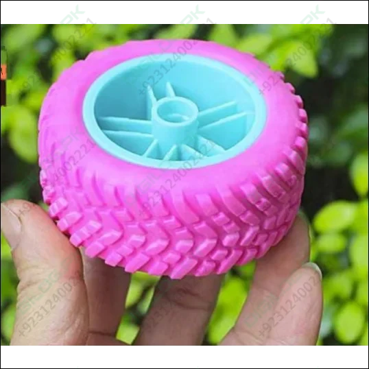 75mm Robot climbing car tire tyre wheel hollow good elasticity DIY toy chassis accesso