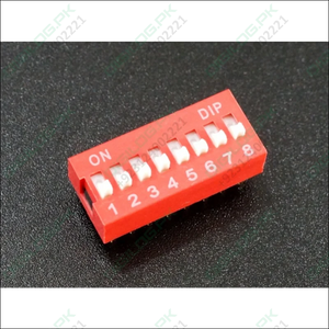 8-Position DIP Switch – Slide Type PCB Mount 8-Bit Manual Address Switch - DIP Switch
