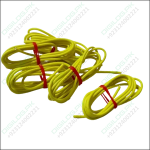 Yellow 1m Solderable Wire Hard Wires For Wiring Jumper Cable