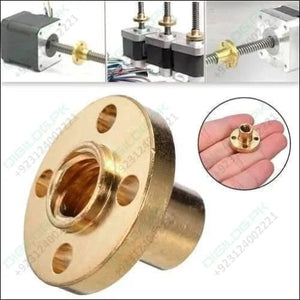 8mm T8x2 Trapezoidal Acme Shaft Lead Thread Rod Brass Screw