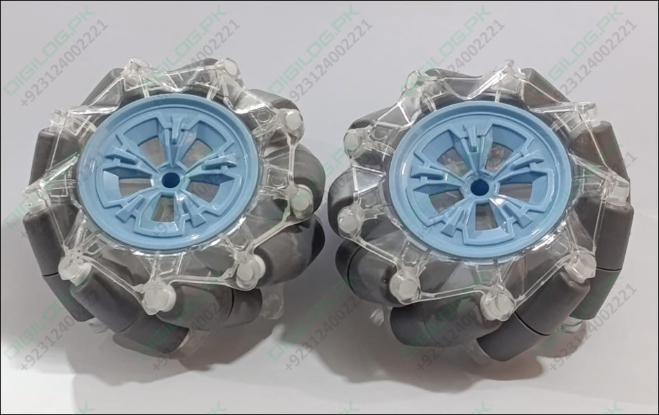 (Pair Left + Right) 95mm Mecanum Omni-directional Wheels in Pakistan