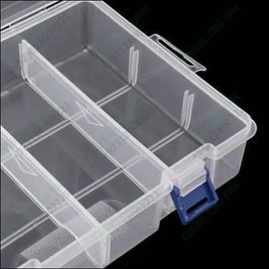 Adjustable Double Layer Component Organizer Tool Container