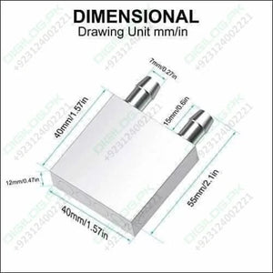 Aluminium Water Cooling Block 40mm x For Liquid Cooler Heat