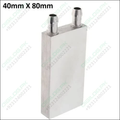 40mm x 80mm Aluminium Water Cooling Block For Liquid Cooler