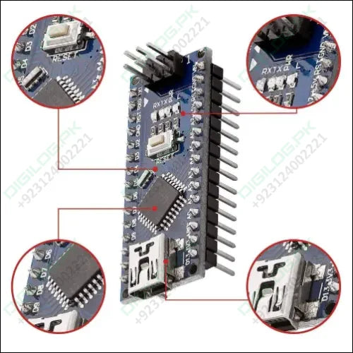 Arduino Nano V3 With USB Cable in Pakistan - Digilog.pk