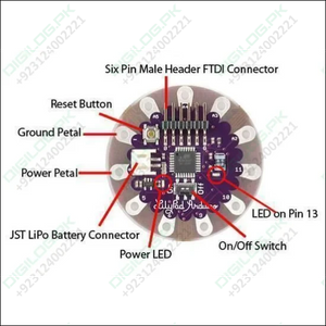 Arduino Lilypad 328 Main Board Atmega328p Atmega328 16m