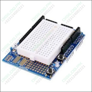 Arduino Uno Proto Shield With Syb-170 Mini Breadboard