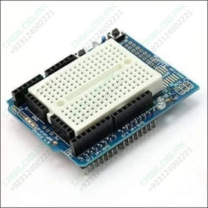 Arduino Uno Proto Shield With Syb-170 Mini Breadboard