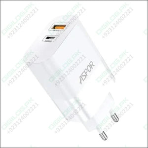 Aspor A851 EU Charger Adapter 65W Qc3.0 Wall Multi Port USB