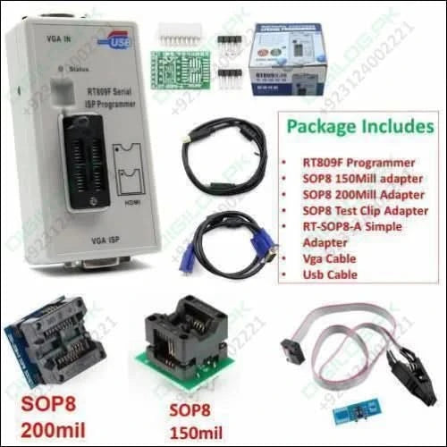 Bios Rt809f Serial Isp Programmer Rt809 With 3 Adapters