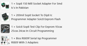 Bios Rt809f Serial Isp Programmer Rt809 With 3 Adapters