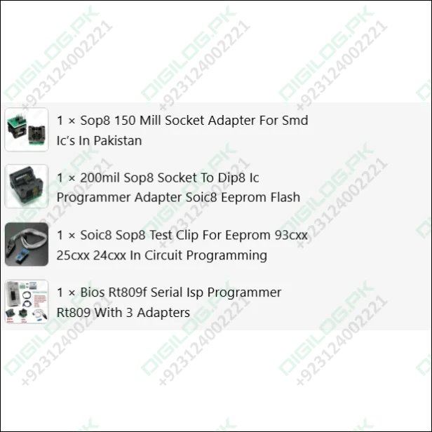 Bios Rt809f Serial Isp Programmer Rt809 With 3 Adapters