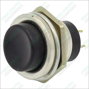 Black Momentary Spst Cap Push Button Switch Ac 6a 125v 3a