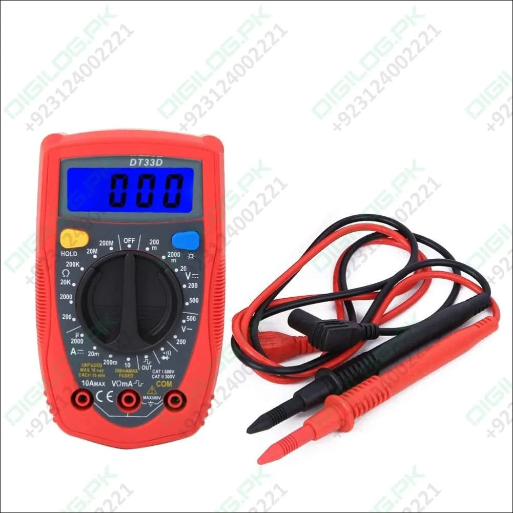 Digital Multimeter XTMAX DT33D Voltmeter Tester