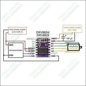 DRV8825 Stepper Motor Driver With Aluminum Heat Sink