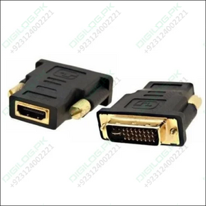 Dvi To Hdmi Converter Dvi-i Male Female Video Plug Adapter