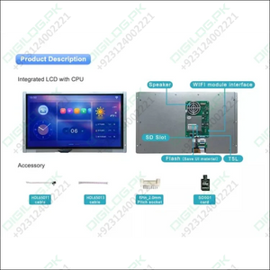 Dwin 15.6 Inch Hmi Lcd Touch Colorful Screen 1364x768 Tft