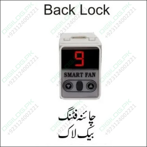 Back Lock Type Digital Ceiling Fan Dimmer With Remote