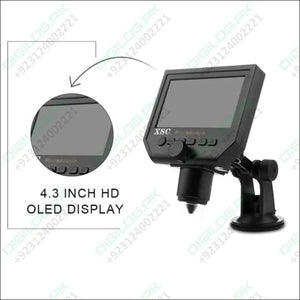 Digital Microscope 4.3in Hd Led 3.6mp 1 - 600x Continuous