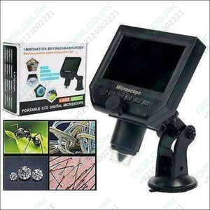 Digital Microscope 4.3in Hd Led 3.6mp 1 - 600x Continuous
