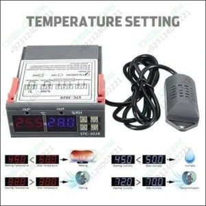 220v Stc - 3028 Temperature Humidity Control Thermometer