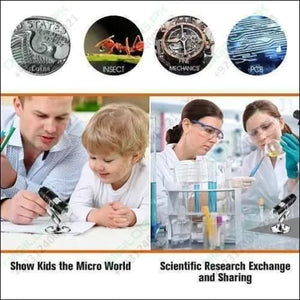 Digital Usb 8 Leds 500x Magnifier Microscope