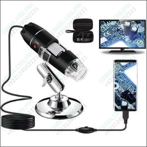 Digital Usb 8 Leds 500x Magnifier Microscope