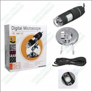 Digital Usb 8 Leds 500x Magnifier Microscope