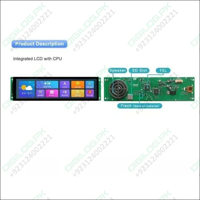 Dwin T5l 8.88inch Tft Lcd Touch Panel Module 1920x480