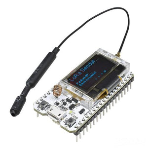 Esp32 Lora Sx1276 868 915mhz Dual Core 240mhz Wifi Module Low Power Consumption With 0.96" Oled Display And Antenna For Arduino Price — Buy online in Pakistan | digilog.pk