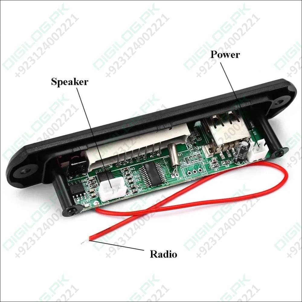 Mp3 Player Amplifier Panel Led 5v Audio Module Support Fm