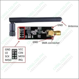 Hw-237 2.4ghz Nrf24l01 + pa + lna Sma Wireless Transceiver